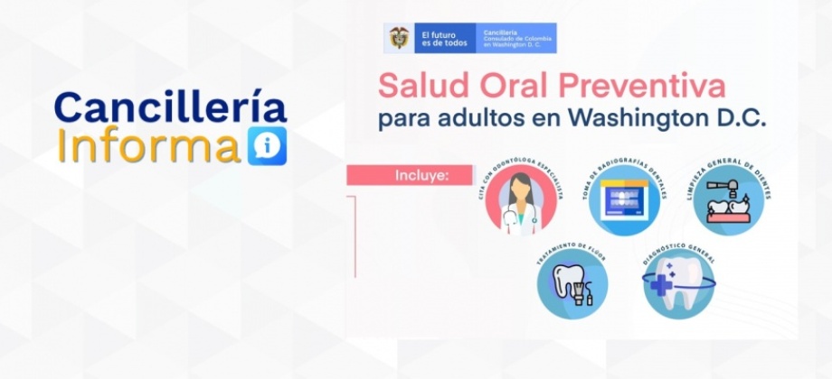 El Consulado General de Colombia invita a una jornada de salud oral para pacientes sin seguro dental