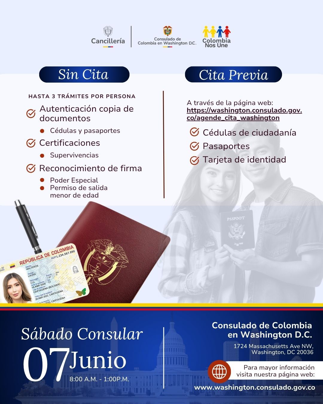Sábado Consular 7 de junio de 2025 Washington
