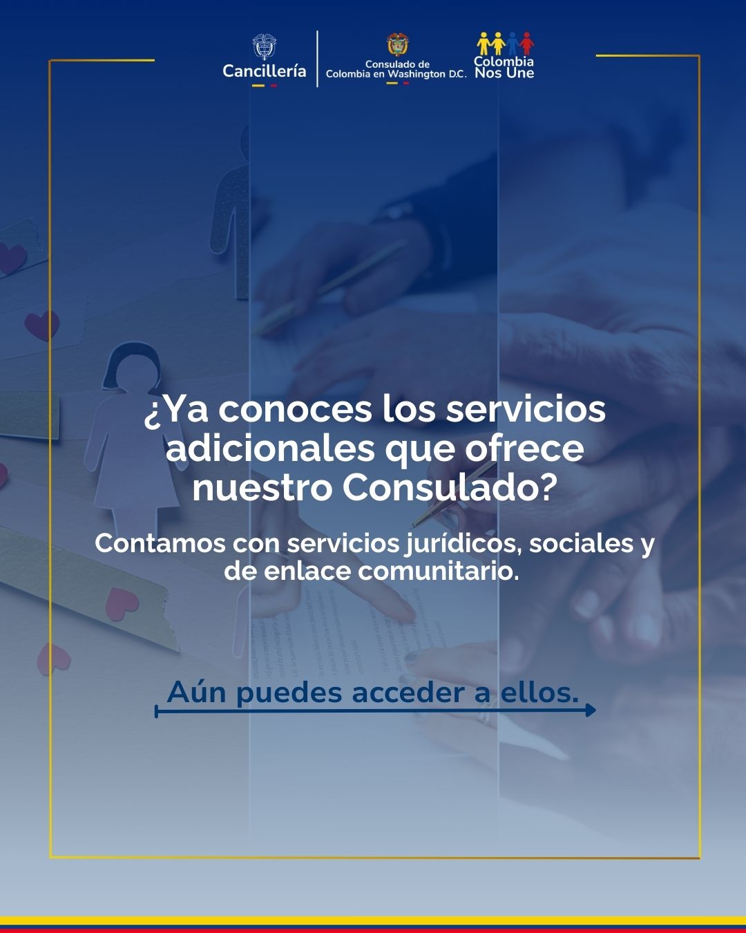 Servicios adicionales en el Consulado en Washington