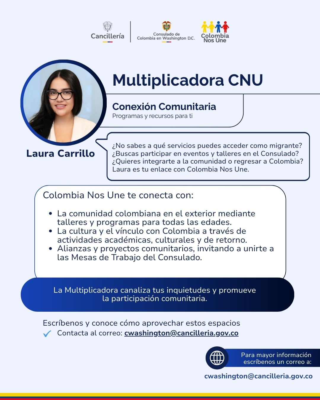 Servicios adicionales en el Consulado en Washington