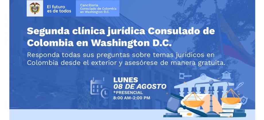 vLa segunda jornada de clínica jurídica se realizará el próximo lunes 8 de agosto