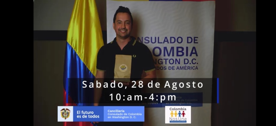 El Consulado General de Colombia en Washington DC invita a la Feria Empresarial Colombia Emprende DC, el sábado 28 de agosto de 2021