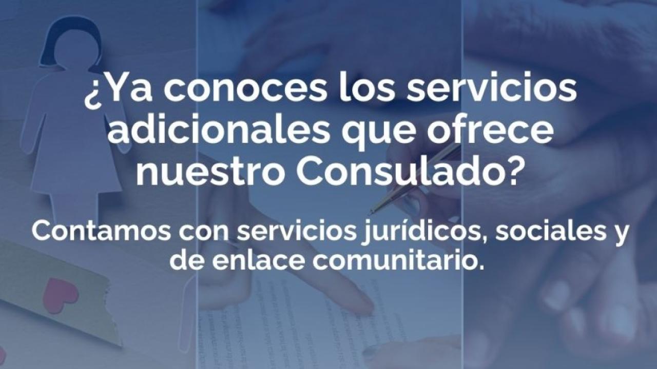 Servicios adicionales en el Consulado en Washington