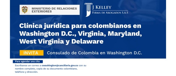 Clínica jurídica virtual en el Consulado de Colombia es Washington