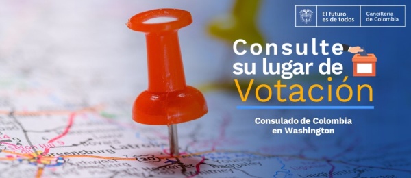 Consulado de Colombia en Washington publica puestos de votación para las elecciones de Presidente y Vicepresidente 