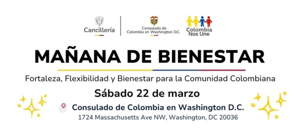 Participa de la Mañana de Bienestar en la sede del Consulado de Colombia en Washington