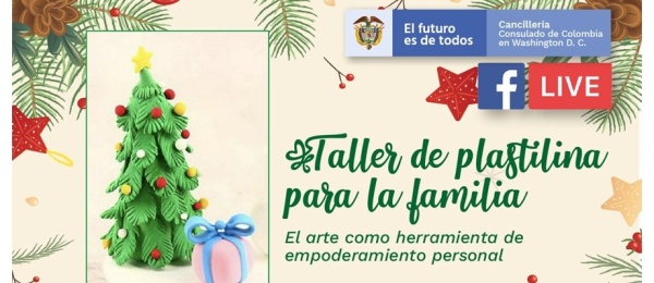 Consulado de Colombia en Washington realizará taller de plastilina este viernes 3 de diciembre