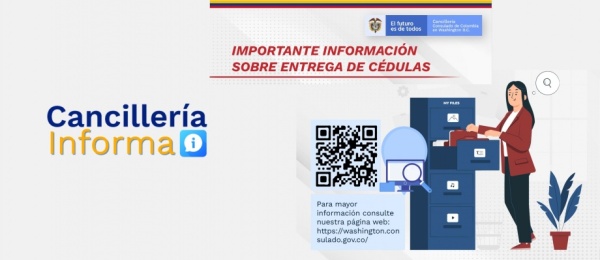 El Consulado de Colombia en Washington no realizará entrega de cédulas del 4 al 15 de marzo de 2022