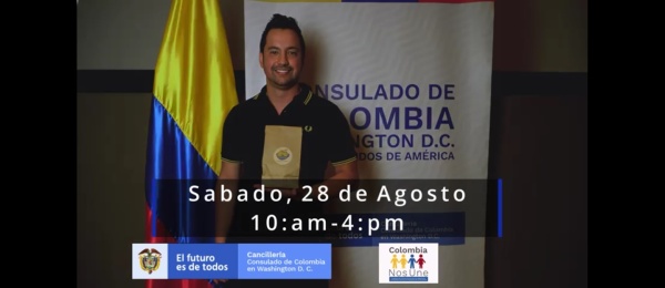 El Consulado General de Colombia en Washington DC invita a la Feria Empresarial Colombia Emprende DC, el sábado 28 de agosto de 2021